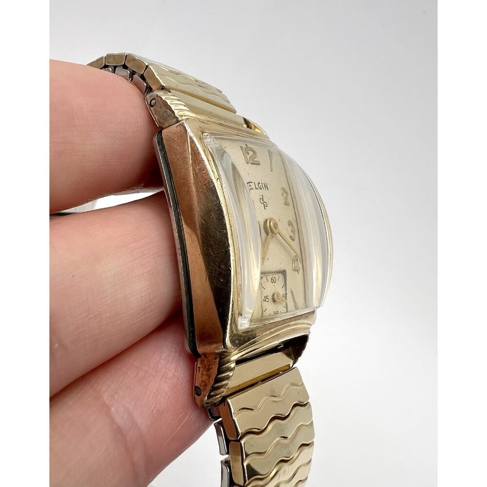 Vintage ELGIN 673 Gold Filled Mens Watch 17 Jewels - Picture 4 of 15